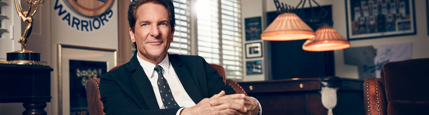 Peter Guber at his home office. photo: Tommy Garcia