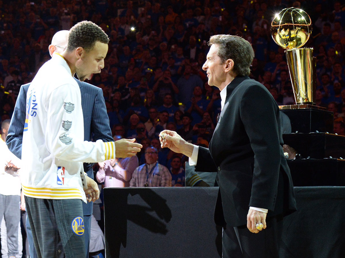 Peter Guber Steph Curry Championship Ring