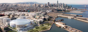 The brand new Chase Center in San Francisco is scheduled to house the Golden State Warriors starting in 2019.