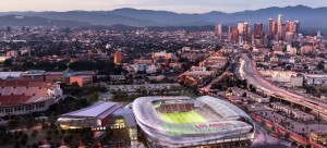 Rendering of the new Los Angeles Football Club Stadium from Gensler.