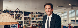 Peter Guber at his home office