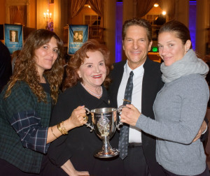 Peter with his wife and daughters at the 2016 Los Angeles Business Journal Hall of Fame event. photo: LABJ photographer