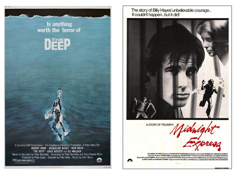 The Deep and Midnight Express Movies produced by Peter Guber