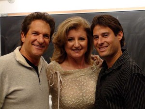 Peter Guber, Arianna Huffington, and Richard Rosenblatt